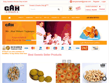 Tablet Screenshot of gahsweets.com